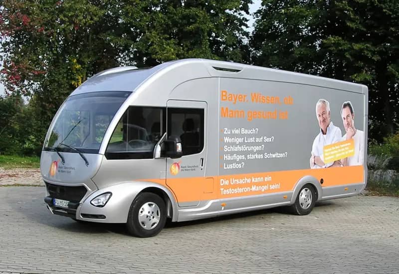 Bayer HealthCare, Bayer HealthCare bringt das Testosteron-Mobil auf Tour