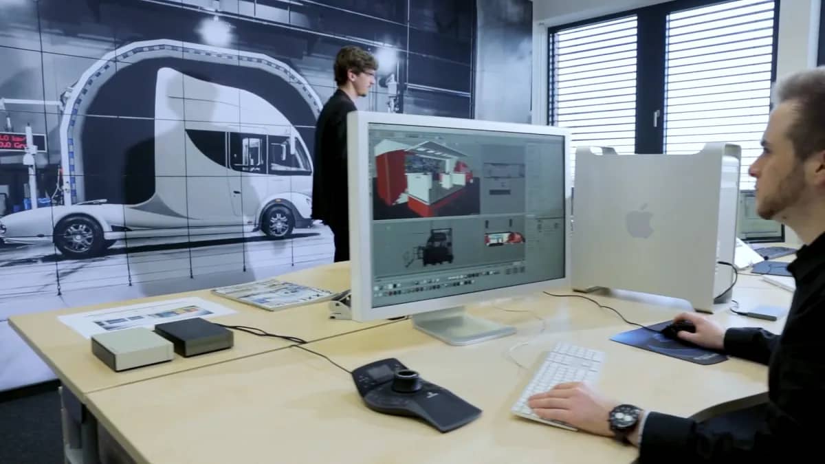 3D-Planung eines Trucks am Bildschirm